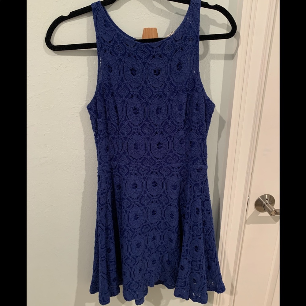 BB Dakota Blue Lace Dress